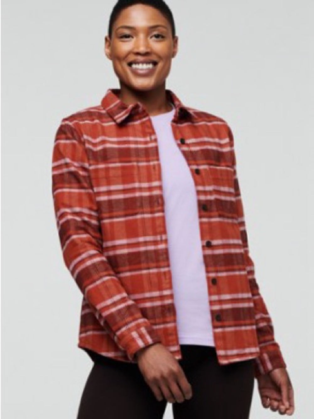 cotopaxi Rust Plaid Button-Down Shirt